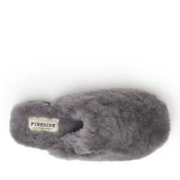 Fireside By Dearfoams Women's Shelly Beach Genuine Shearling Fuzzy Scuff Slipper - Picture 5 of 6